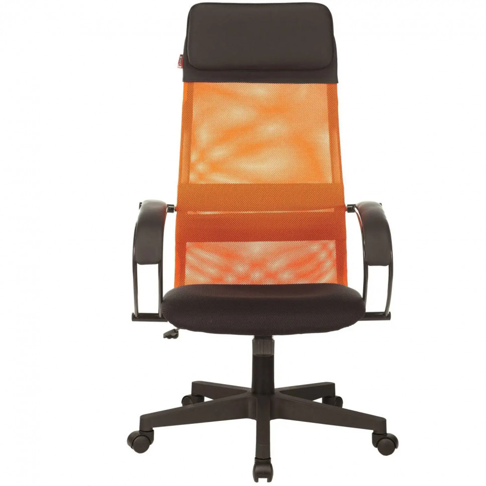 Кресло 0MX_VB_EChair-655 TTW_OR сетка/ткань оранжевый, пластик