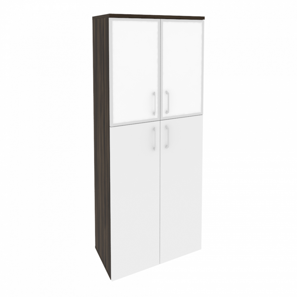 Onix Шкаф высокий широкий O.ST-1.7 R white Дуб Мали/Белый Бриллиант/Стекло White 800*420*1977 Onix Шкаф высокий широкий O.ST-1.7 R white Дуб Мали/Белый Бриллиант/Стекло White 800*420*1977