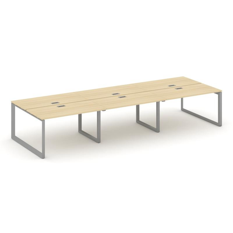 Style Project Рабочая станция двухсторонняя SN-59O.DRS-072 Акация Лорка/Металл Серый/Серебро Заглушк