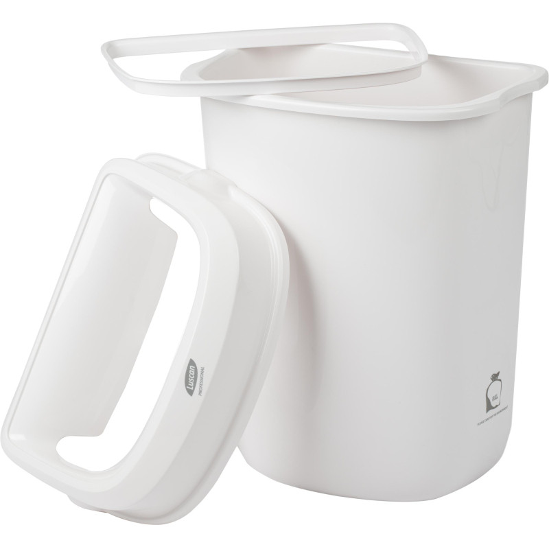 Контейнер для мусора (корзина) Luscan Prof Etalon 32л белый 151040