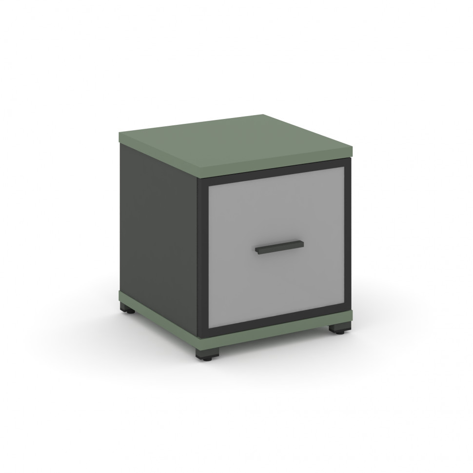 Concept Шкаф 1 узкая секция, 1 ниша CN.STU-113 RMB A Кобо/Антрацит/Металл Антрацит/Сатин 420*420*450