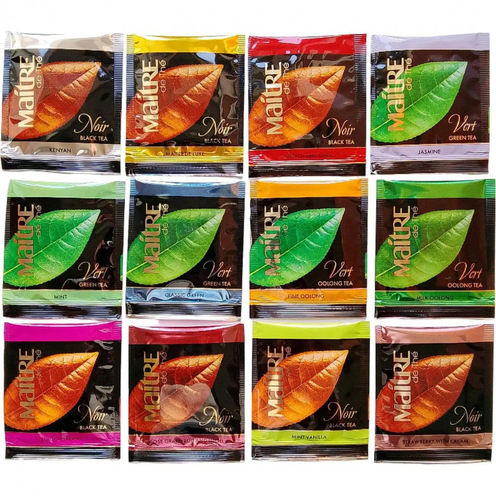 Чай ассорти Maitre de The Exclusive Collection Шар 2гx60пак НГ