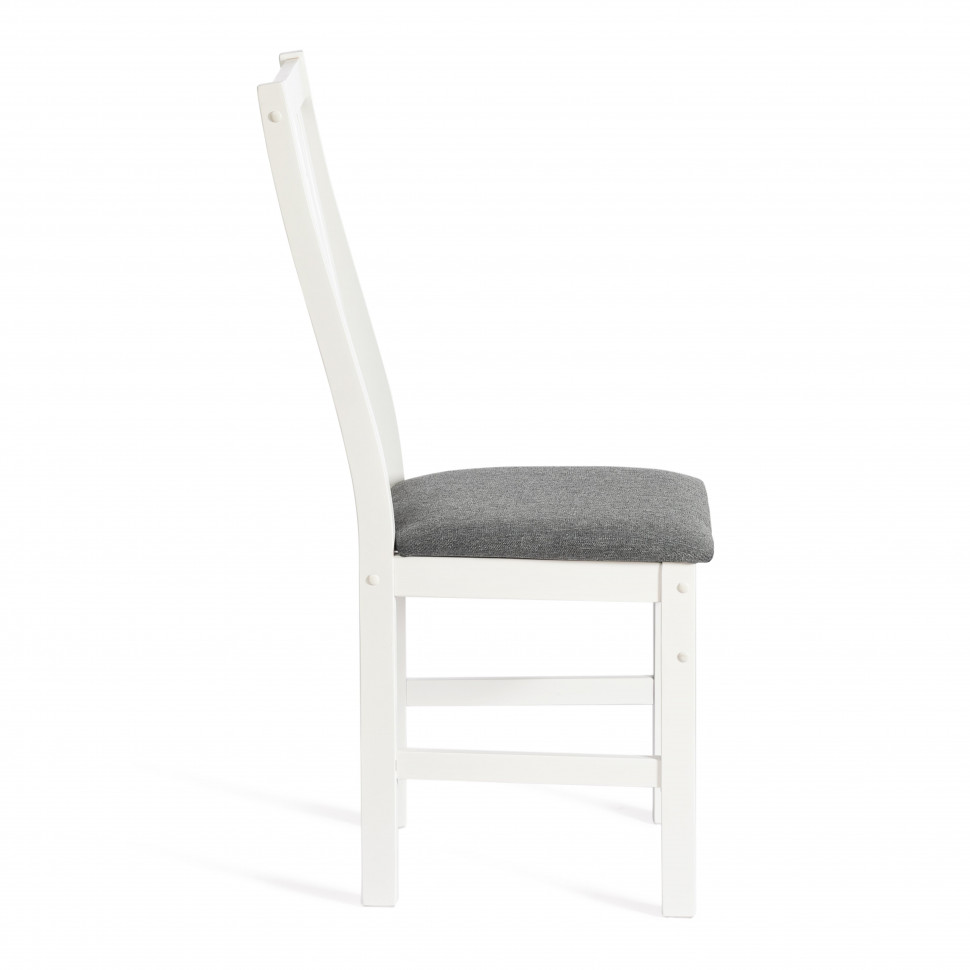 Стул SWEDEN Многослойная фанера, 41*40*99 см, white, ткань тёмно-серая (150) разобранный