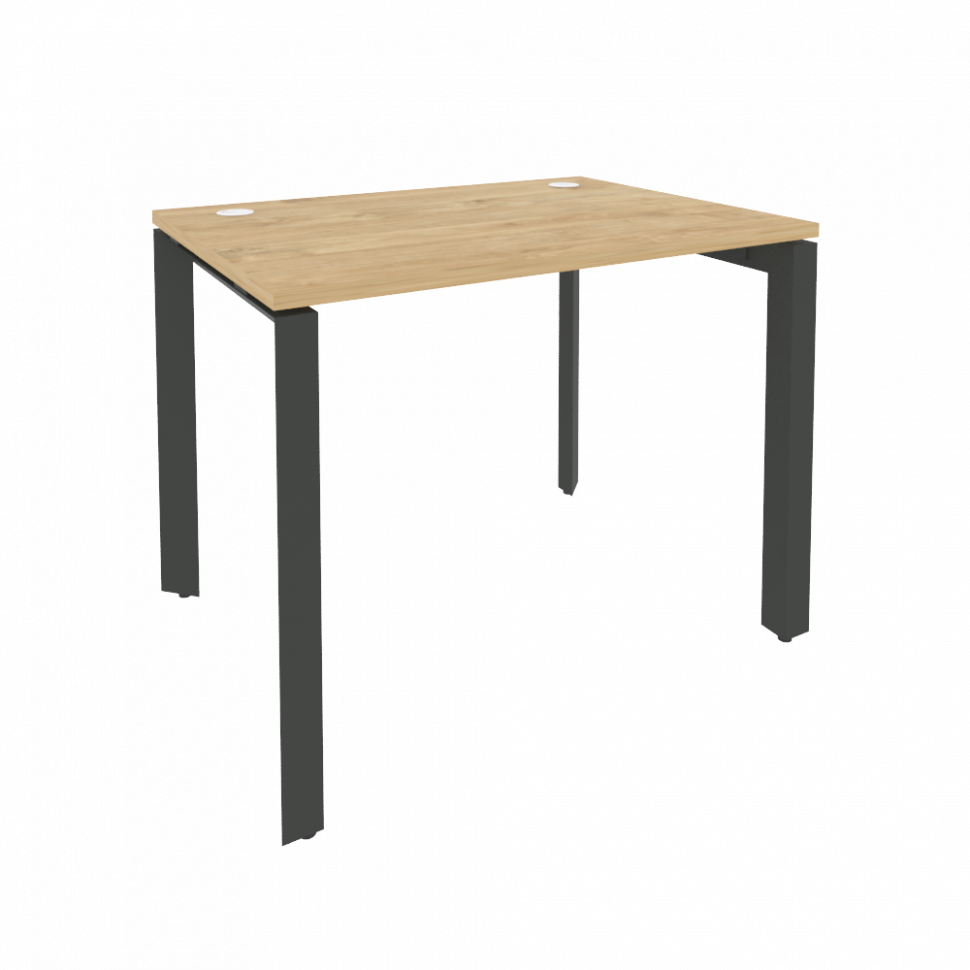 Onix Стол рабочий на П-образном м/к O.MP-SP-1.7 Тиквуд Светлый/Металл Антрацит 980*720*750