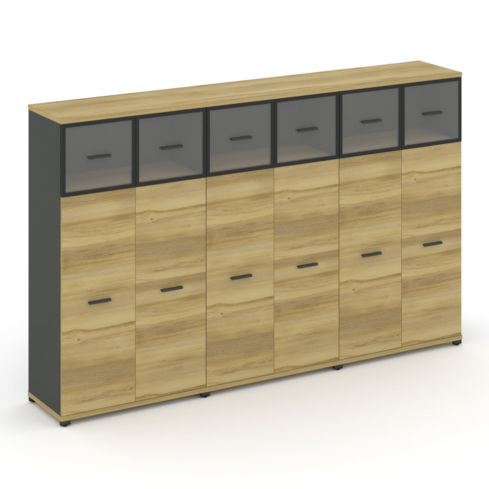 Concept Шкаф 3 широкие секции, 4 ниши CN.STS-434 RPB A Дуб Винченцо/Антрацит/Металл Антрацит/Прозрач Concept Шкаф 3 широкие секции, 4 ниши CN.STS-434 RPB A Дуб Винченцо/Антрацит/Металл Антрацит/Прозрач