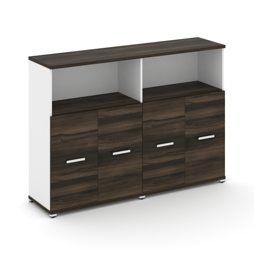 Concept Шкаф 2 широкие секции, 3 ниши CN.STS-323 W Дуб Мали/Белый Бриллиант/Металл Белый 1668*420*11 Concept Шкаф 2 широкие секции, 3 ниши CN.STS-323 W Дуб Мали/Белый Бриллиант/Металл Белый 1668*420*11