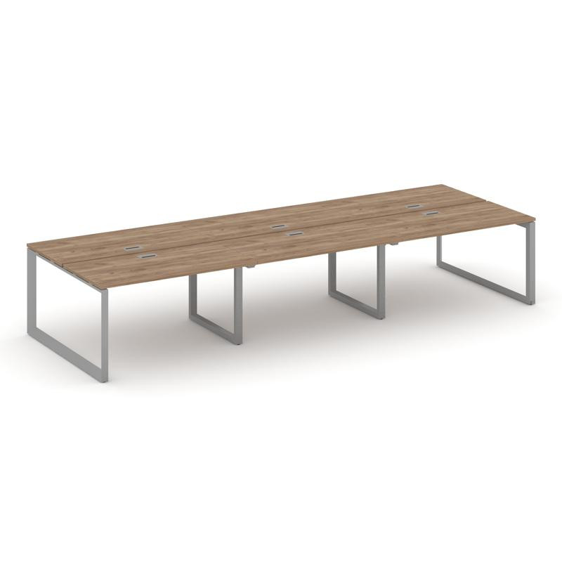 Style Project Рабочая станция двухсторонняя SN-59O.DRS-083 Дуб Табак/Металл Серый/Серебро Заглушка 4