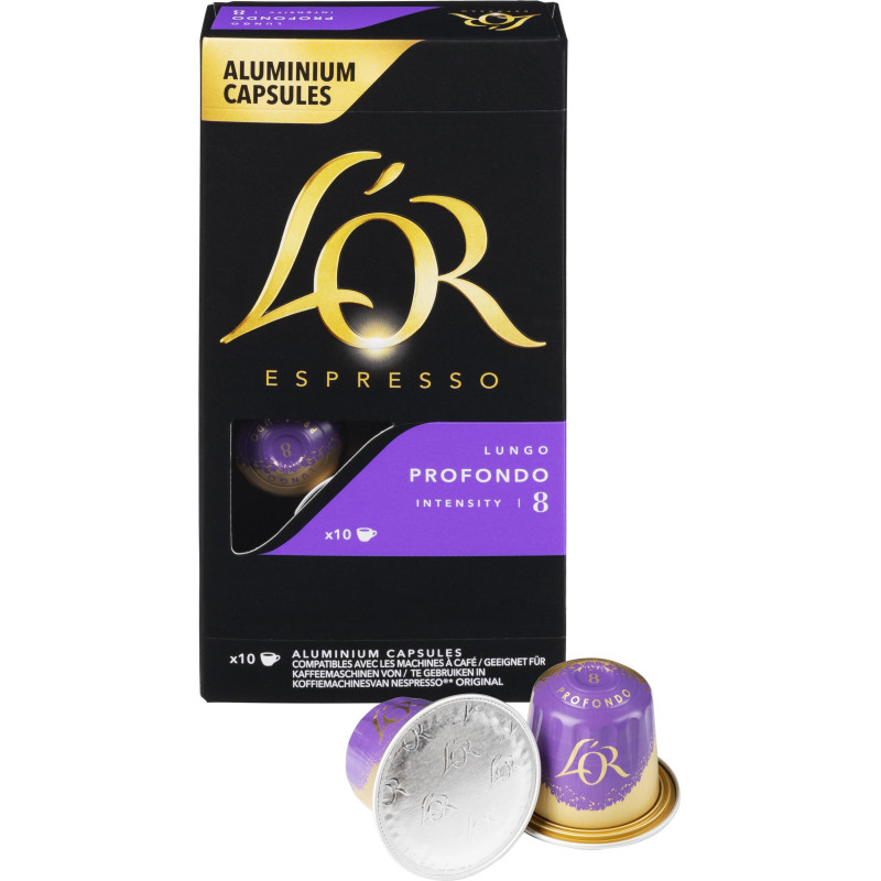 Кофе в капсулах L'OR Espresso Lungo Profondo, 10шт/уп