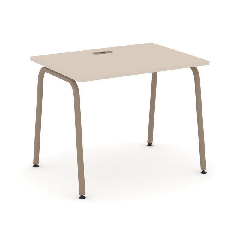 Estetica Стол рабочий ES.SP-1-LK Капучино/Металл Латте 980*730*750