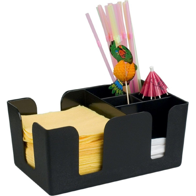 Салфетница барная для салфеток и украшений черная MG 51384 Салфетница барная для салфеток и украшений черная MG 51384