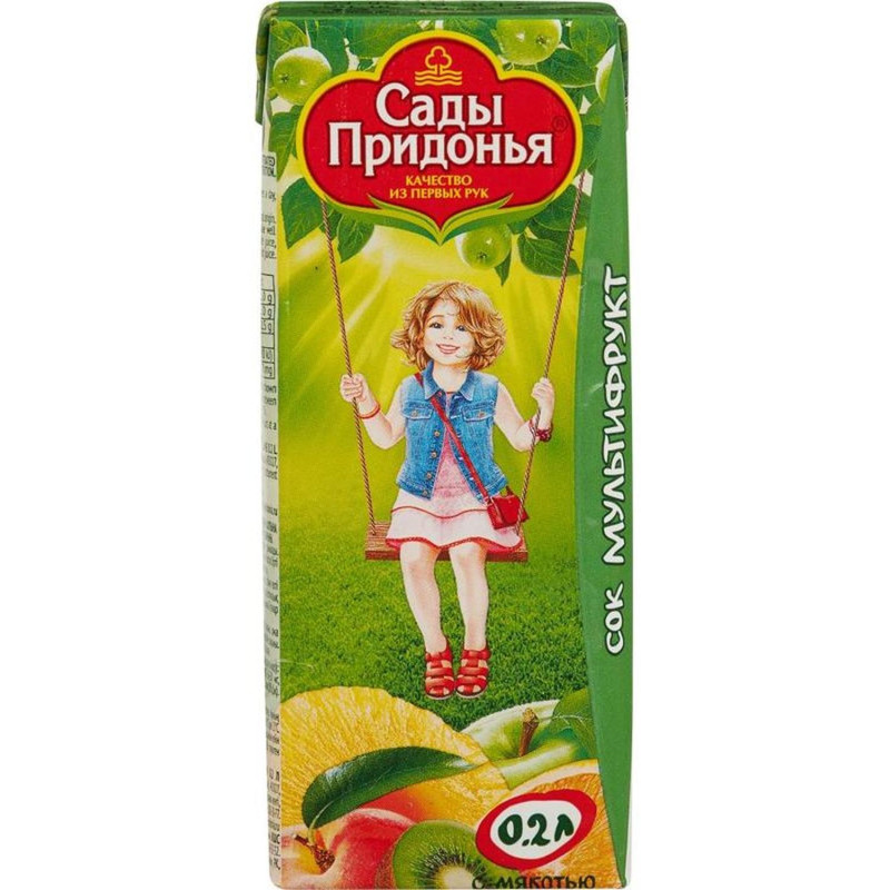 Сок Сады Придонья мультифруктовый 0,2л Сок Сады Придонья мультифруктовый 0,2л