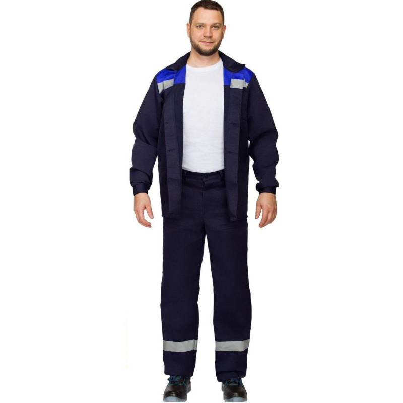 Костюм летний муж. л16-КБР с СОП син/вас (р.52-54) 170-176