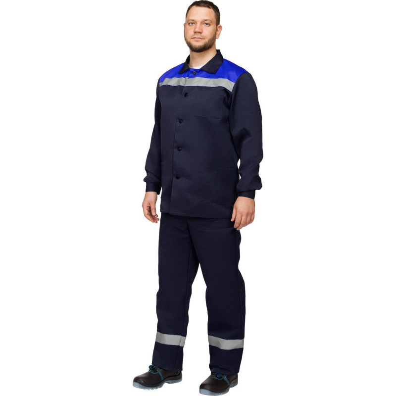 Костюм летний муж. л16-КБР с СОП син/вас (р.52-54) 170-176