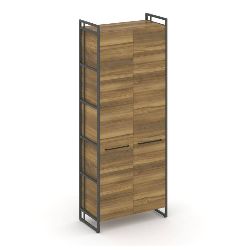 Rift Шкаф 5 ниш широкий RF.SS-51 Сандал Янтарный/Металл Антрацит/Черный Ручки 798*396*2010