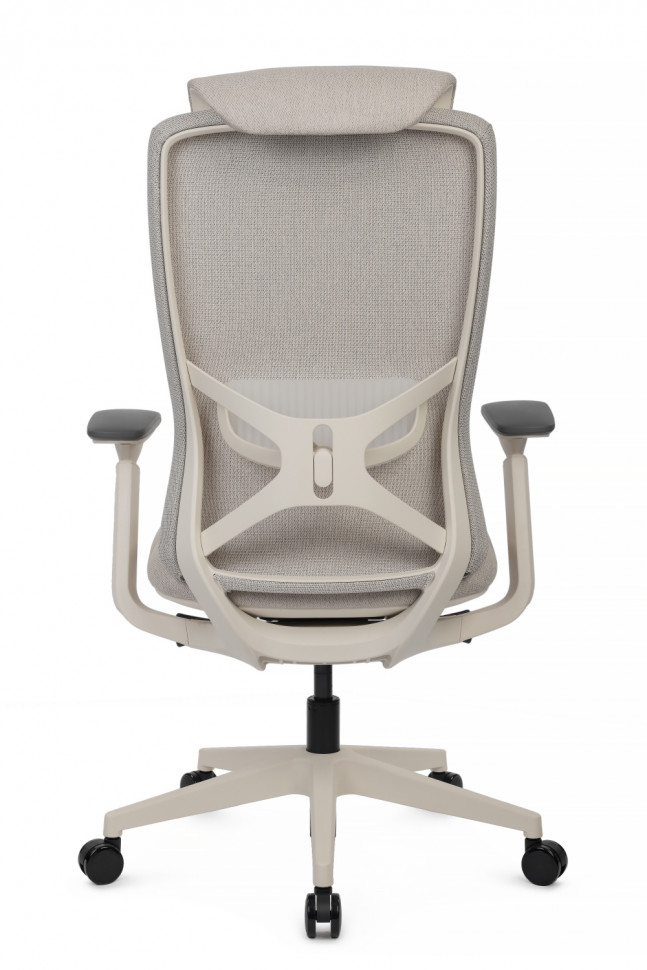 Кресло Gemini EGE-002AW Белый пластик/Светло-бежевый