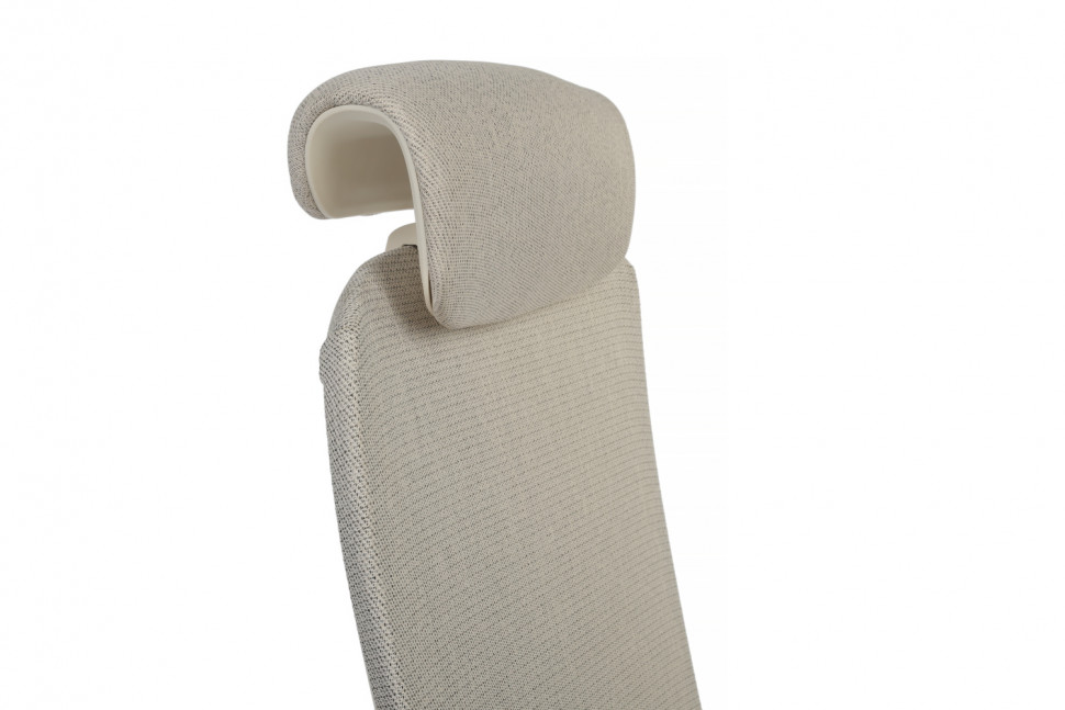 Кресло Gemini EGE-002AW Белый пластик/Светло-бежевый