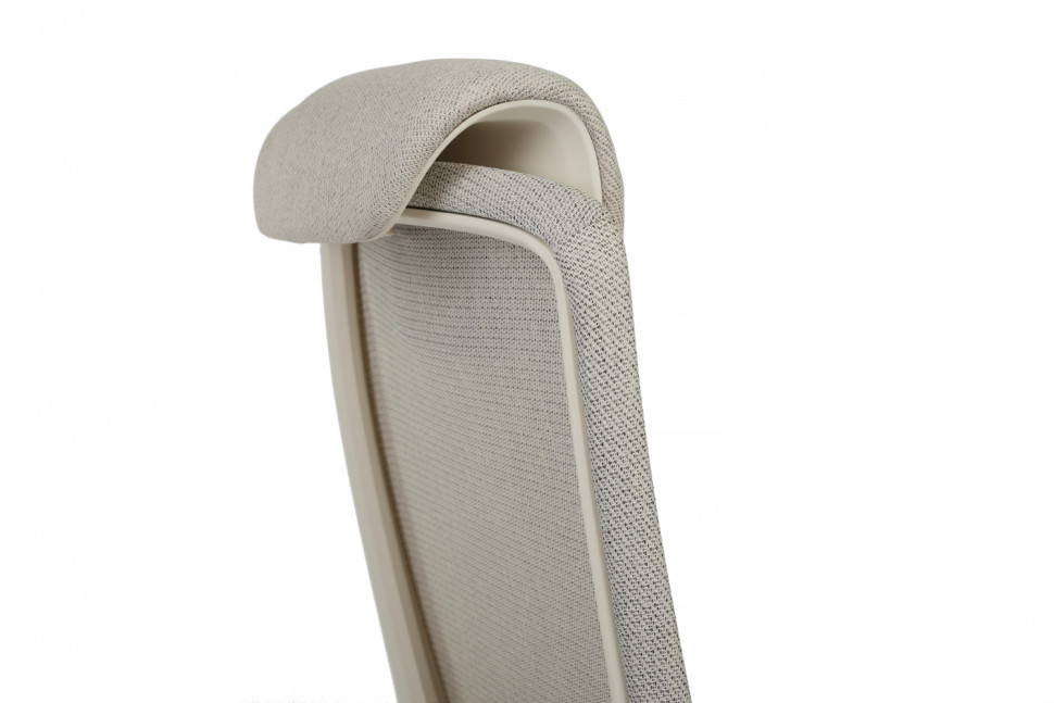 Кресло Gemini EGE-002AW Белый пластик/Светло-бежевый