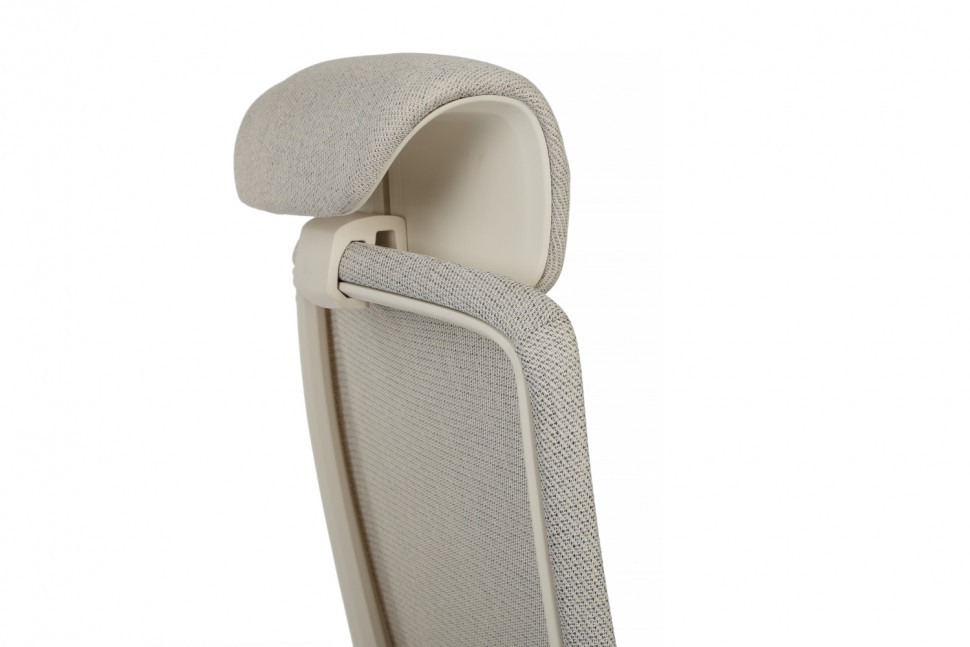 Кресло Gemini EGE-002AW Белый пластик/Светло-бежевый