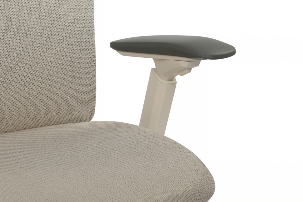 Кресло Gemini EGE-002AW Белый пластик/Светло-бежевый