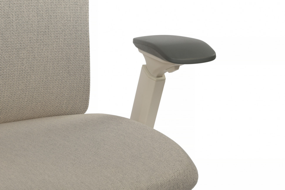 Кресло Gemini EGE-002AW Белый пластик/Светло-бежевый