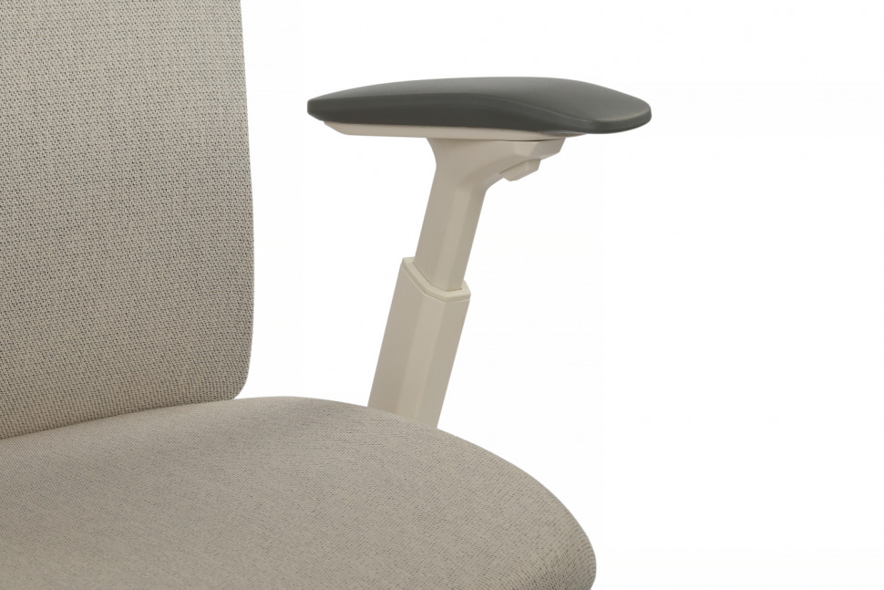 Кресло Gemini EGE-002AW Белый пластик/Светло-бежевый