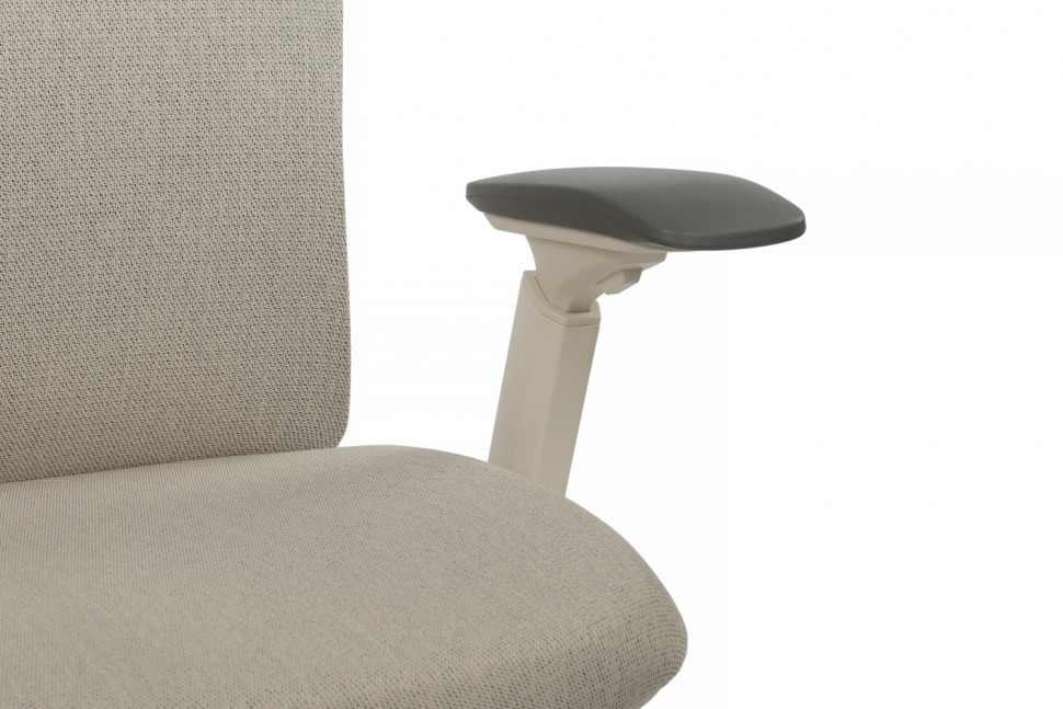 Кресло Gemini EGE-002AW Белый пластик/Светло-бежевый