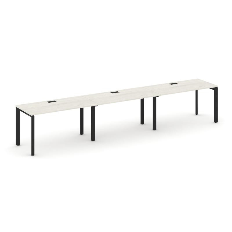 Style Project Рабочая станция односторонняя SN-59P.ORS-053 Дуб Наварра/Металл Черный/Черный Заглушка