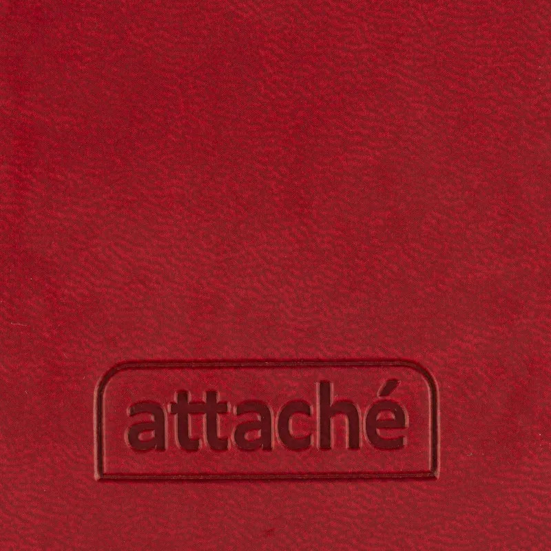 Еженедельник датированный 2026 АТТАСНЕ 64л, 90х160мм, карм.гор., Сиам бордо