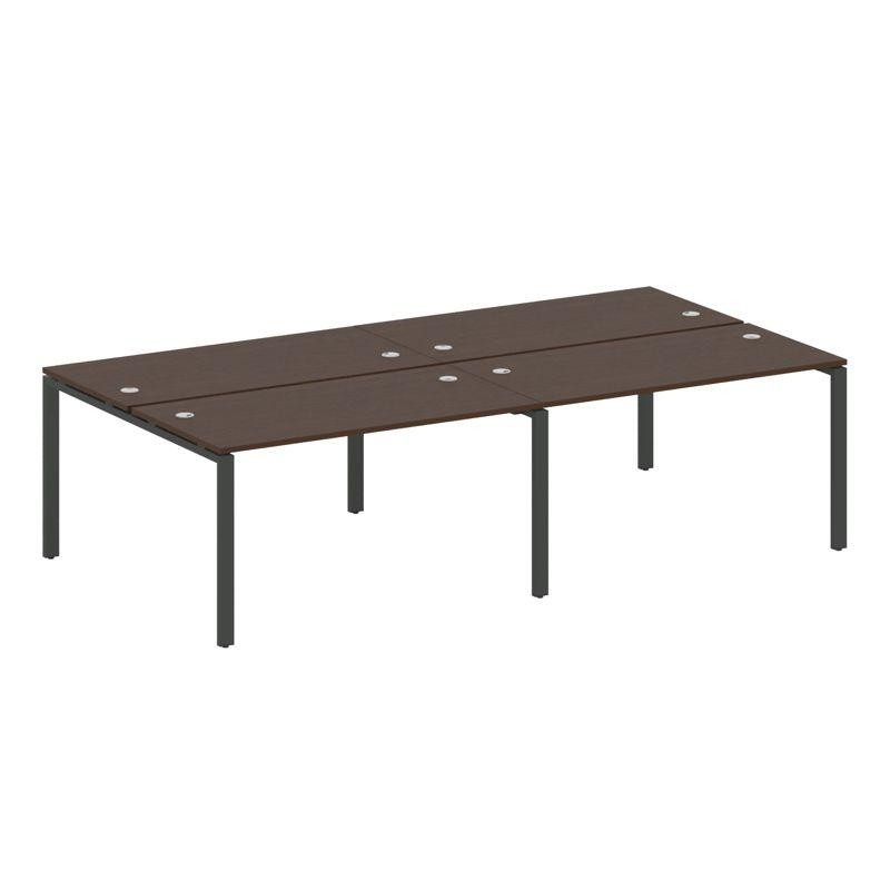 Metal System Рабочая станция на 4 места на П-образном м/к БП.СМ-4.3 Венге Цаво/Металл Антрацит 2800* Metal System Рабочая станция на 4 места на П-образном м/к БП.СМ-4.3 Венге Цаво/Металл Антрацит 2800*