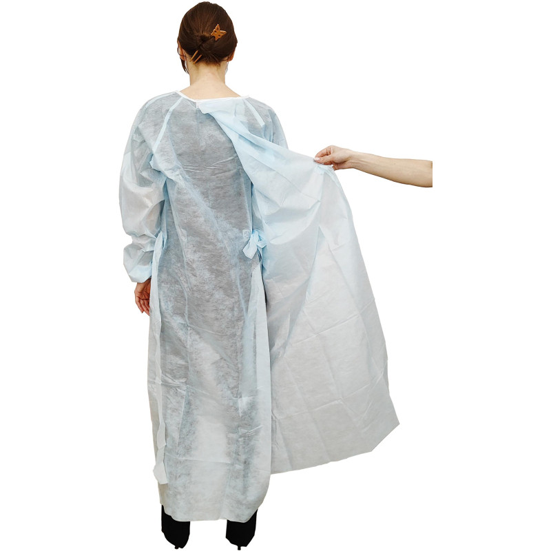 Халат хирург. стер, ЕВРО, рук.манж, дл.140 см, р.54-56, пл.25, смс, 1шт