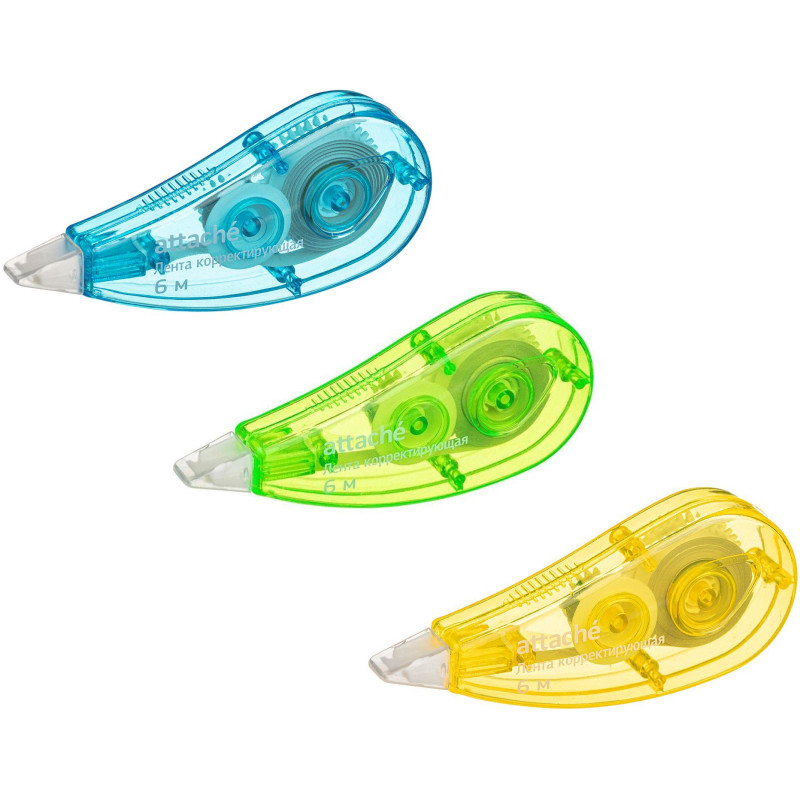 Корректирующая лента Attache Economy 5ммх6м, цвет ассорти, AN
