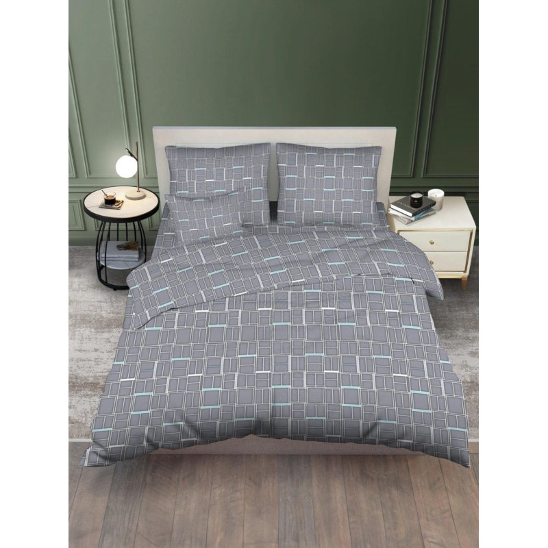 Постельное белье 1,5сп бязь 145гр/м2 цветная (нав.50х70-1шт) микс