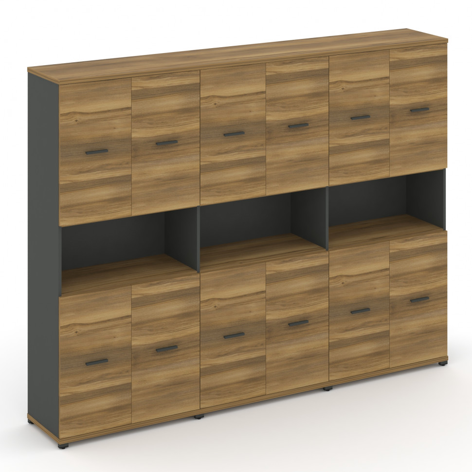 Concept Шкаф 3 широкие секции, 5 ниш CN.STS-533 A Сандал Янтарный/Антрацит/Металл Антрацит 2500*420* Concept Шкаф 3 широкие секции, 5 ниш CN.STS-533 A Сандал Янтарный/Антрацит/Металл Антрацит 2500*420*