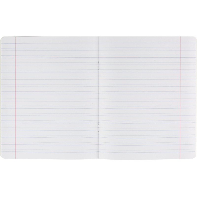 Тетрадь школьная Комус Класс А5 12 л узкая линия,   Зеленый 10 шт./уп