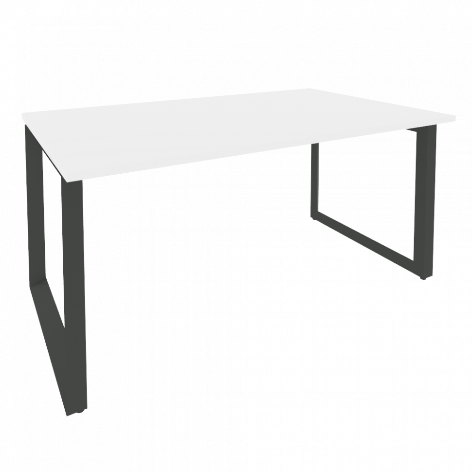 Onix Стол переговорный O.MO-PRG-1.4 Белый Бриллиант/Металл Антрацит 1580*980*750 Onix Стол переговорный O.MO-PRG-1.4 Белый Бриллиант/Металл Антрацит 1580*980*750