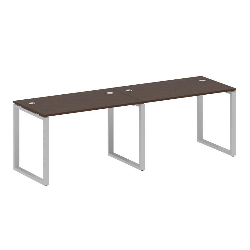 Metal System Рабочая станция на 2 места на О-образном м/к БО.СМ-2.2 Венге Цаво/Металл Серый 2400*720 Metal System Рабочая станция на 2 места на О-образном м/к БО.СМ-2.2 Венге Цаво/Металл Серый 2400*720