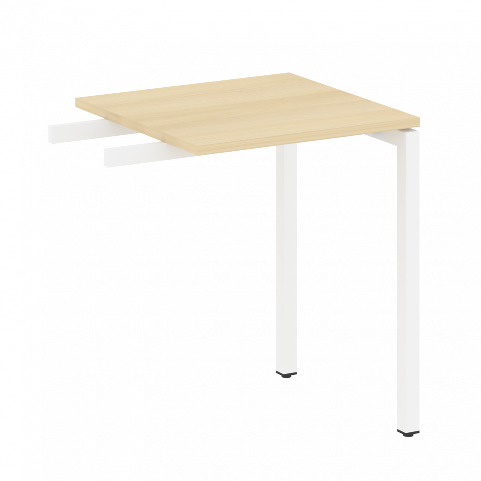 Metal System Quattro Приставной элемент на П-образном м/к 40БП.ПР-1 Акация Лорка/Металл Белый 600*60