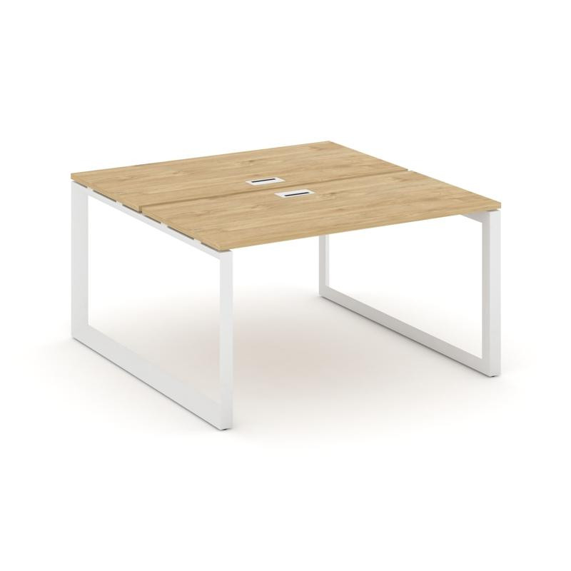 Style Project Рабочая станция двухсторонняя SN-59O.DRS-014 Тиквуд Светлый/Металл Белый/Белый Заглушк