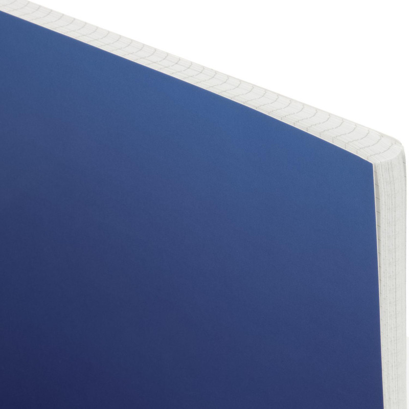 Тетрадь общая А4 96л Attache Градиент Синий клетка, 65г, гребень, УФ-лак