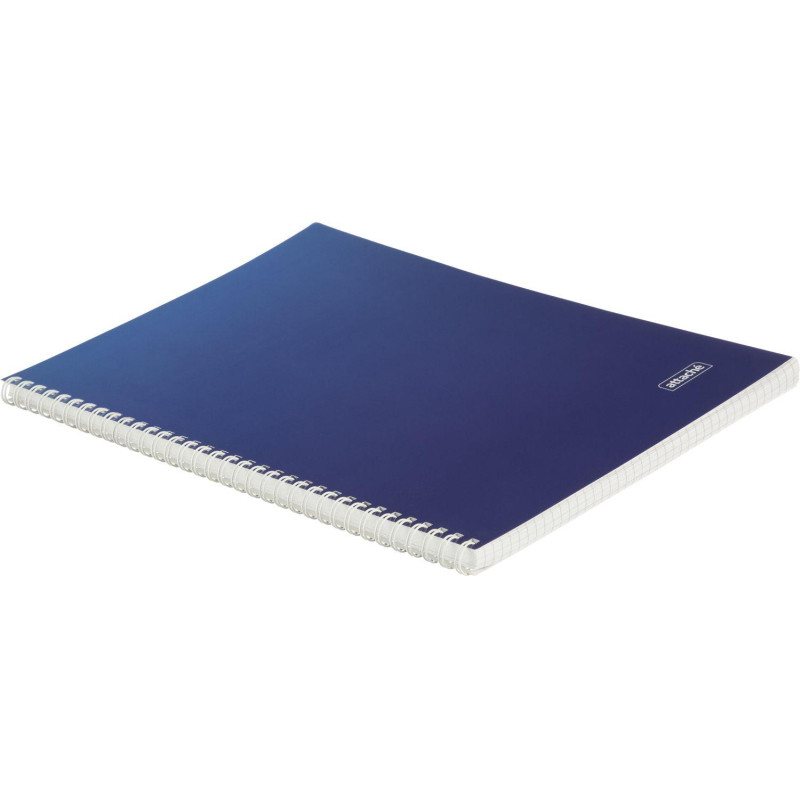 Тетрадь общая А4 96л Attache Градиент Синий клетка, 65г, гребень, УФ-лак