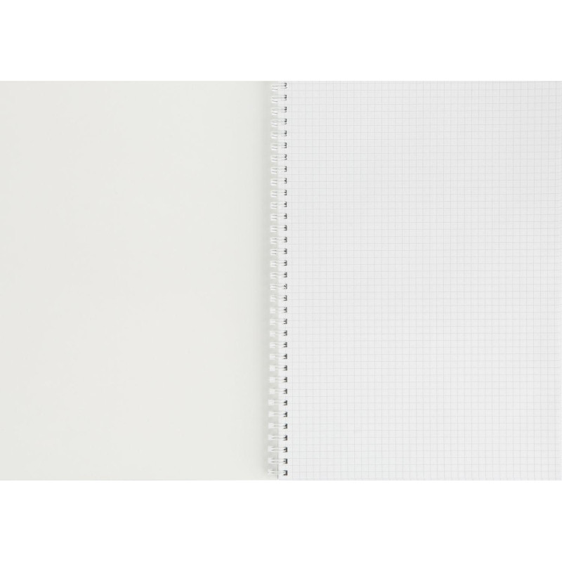 Тетрадь общая А4 96л Attache Градиент Синий клетка, 65г, гребень, УФ-лак