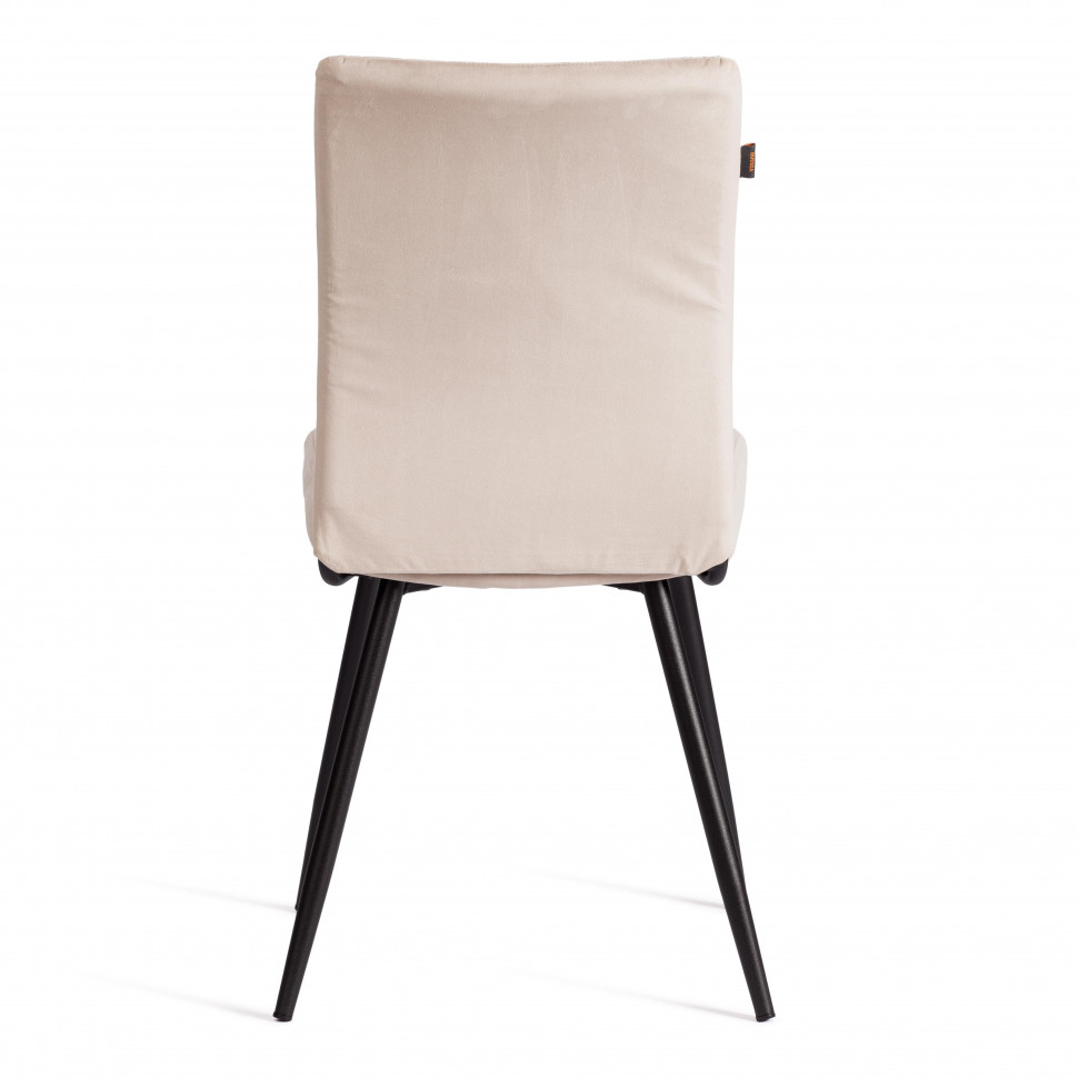 Стул обеденный Monte Carlo TREND, велюр, бежевый/черный, 7, 49х51х93 см