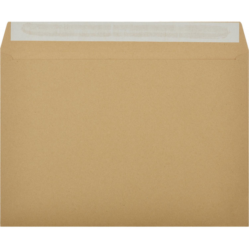 Конверт С4  из крафт бум. 90 г/м2 с силиконовой лентой, 25 шт/уп
