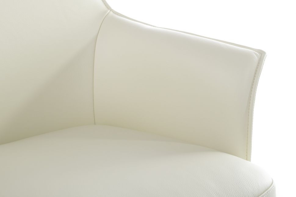 Кресло Rosso-M В1918 Кремово-белый (3A MND1221) натуральная кожа 68*68*88-94