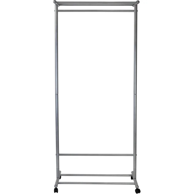 Вешалка МЕ_напольная М 9, колеса, металлик