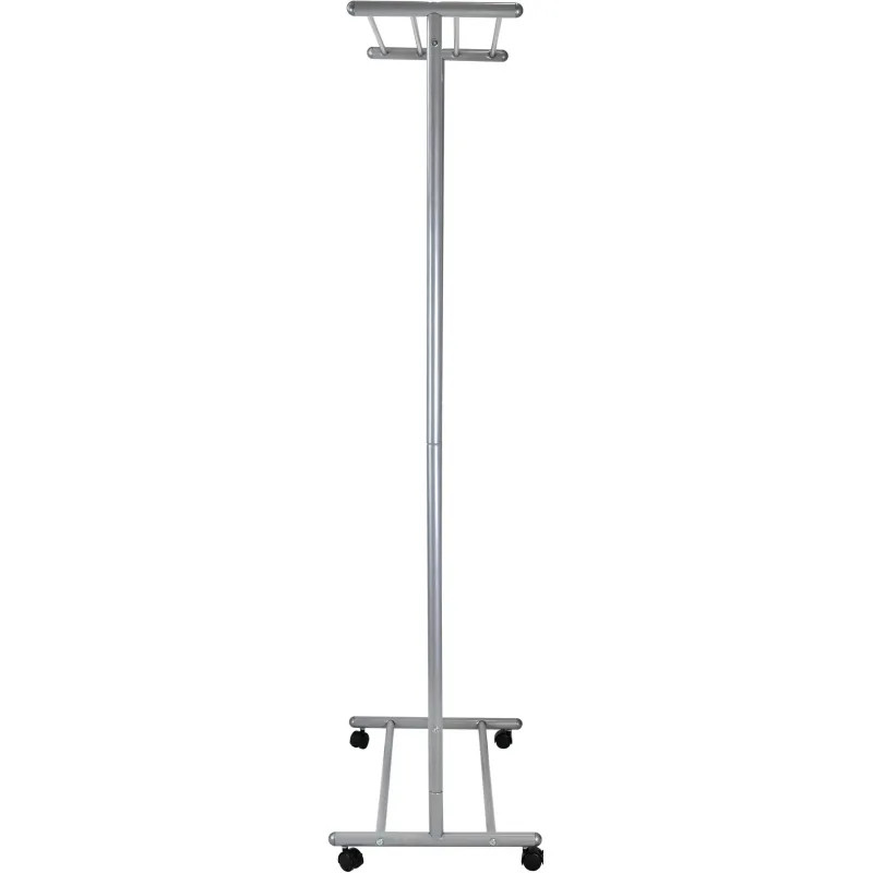 Вешалка МЕ_напольная М 9, колеса, металлик