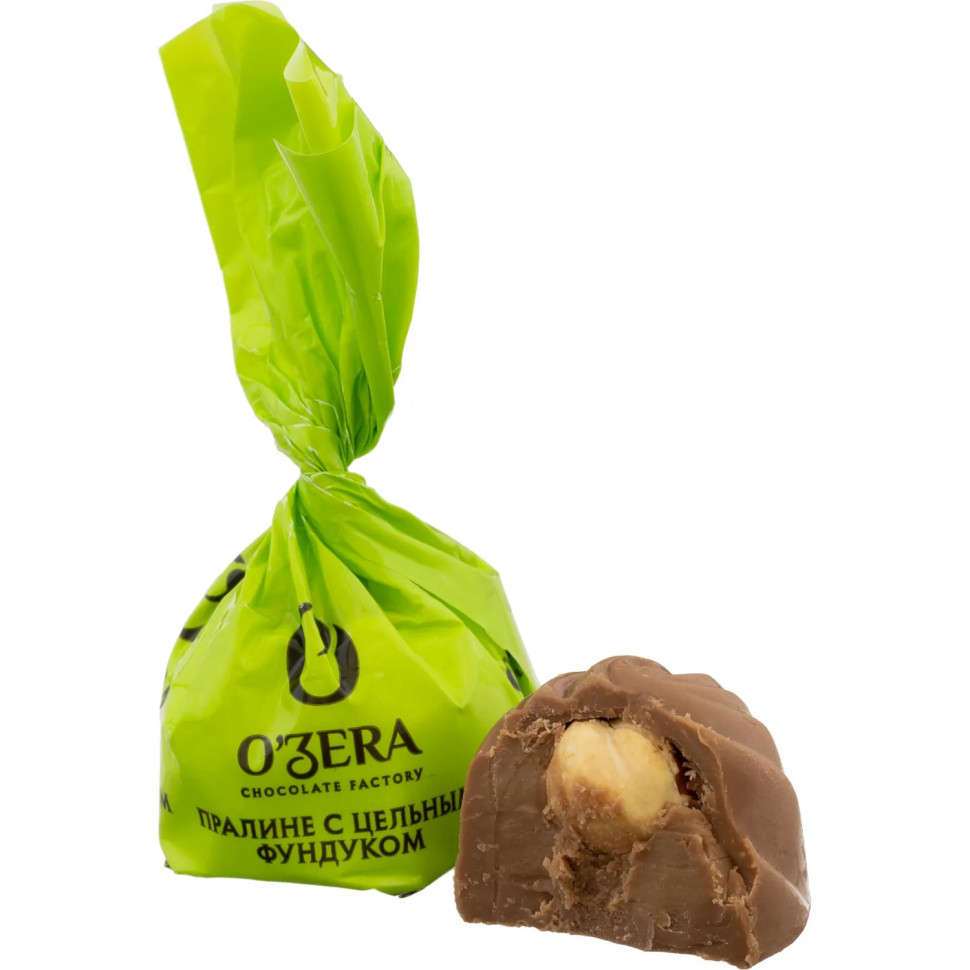 Конфеты шоколадные OZera пралине с цельным фундуком 500г УК753 Конфеты шоколадные OZera пралине с цельным фундуком 500г УК753