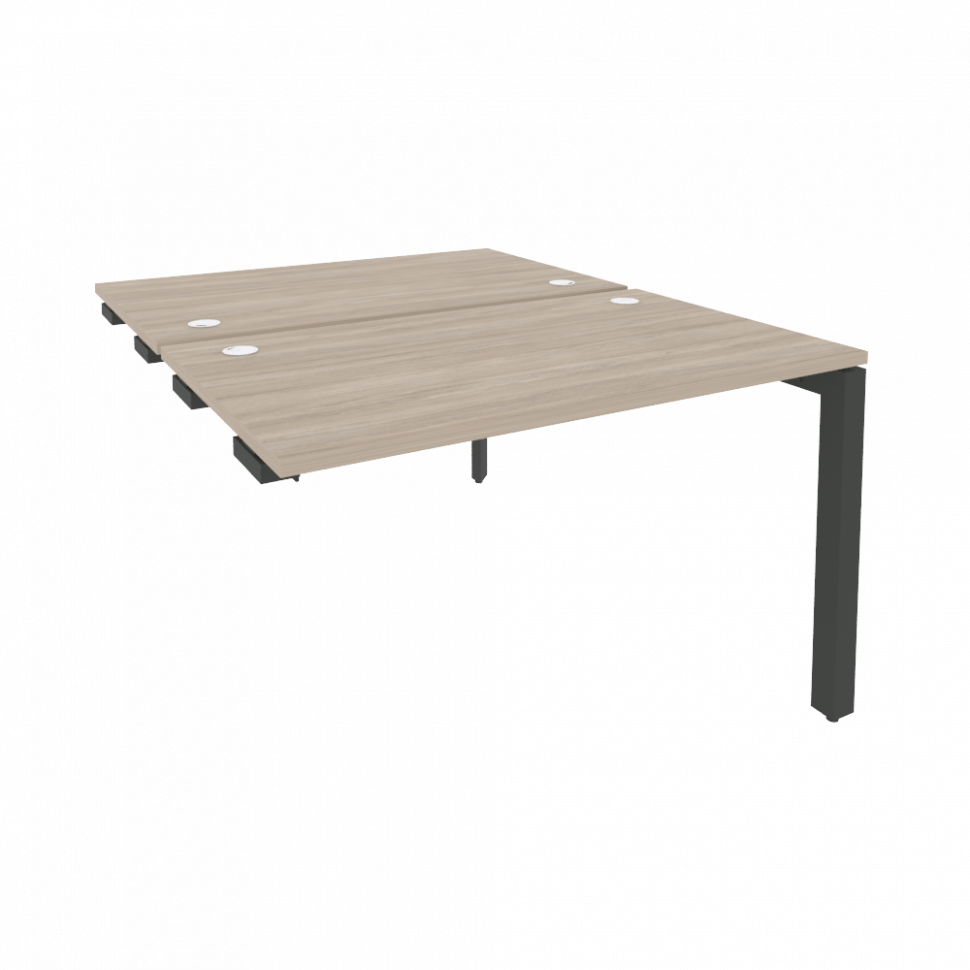 Onix Стол-приставка двойной на П-образном м/к к опорным элем. O.MP-D.SPR-2.7 Дуб Аттик/Металл Антрац Onix Стол-приставка двойной на П-образном м/к к опорным элем. O.MP-D.SPR-2.7 Дуб Аттик/Металл Антрац