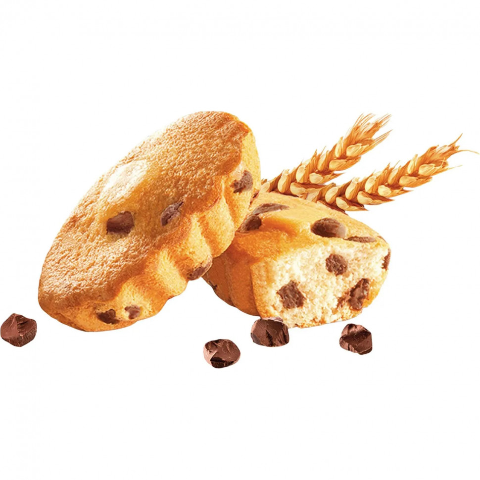 Пирожное Юбилейное мини-кексы с кусочками молочного шоколада, 140г