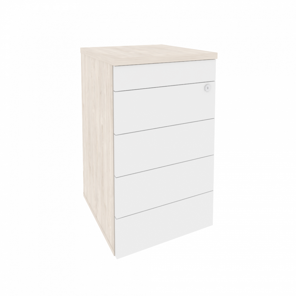 Onix Тумба приставная (TIP-ON) O.TP-4 TIP Денвер Светлый/Белый Бриллиант 432*460*750